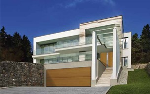 无轨向上折叠车库门