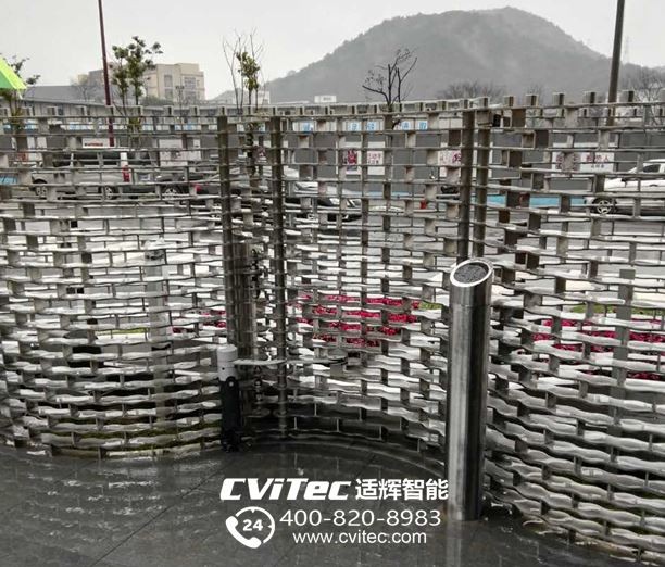 杭州农夫山泉总部人行通道门采用耐氏曲臂电机WALKY