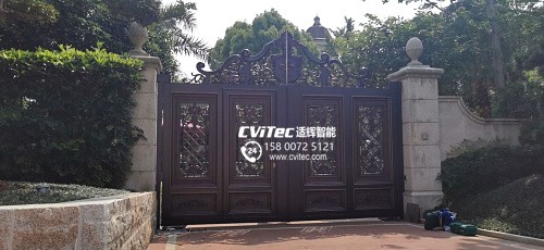 上海青浦安澜西郊别墅大门采用意大利耐氏地埋电机BM5024